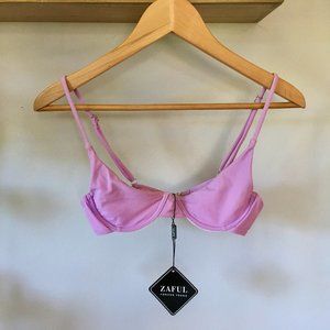 NWT Zaful Lavender Underwire Bikini Top